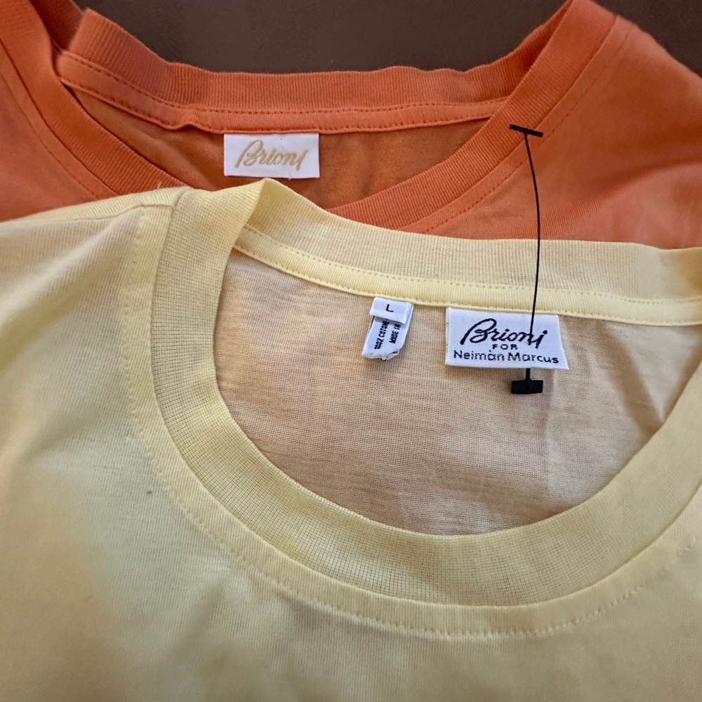 2. Brioni mens 100% cotton t shirts - Picture 2 of 4